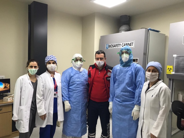 Trabzon’da koronavirüsün merkezinde böyle çalışıyorlar 8