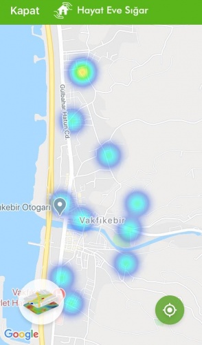 Trabzon'un koronavirüs yoğunluk haritası 29