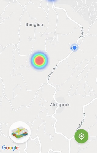 Trabzon'un koronavirüs yoğunluk haritası 2
