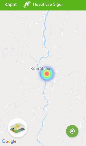 Trabzon'un koronavirüs yoğunluk haritası 23