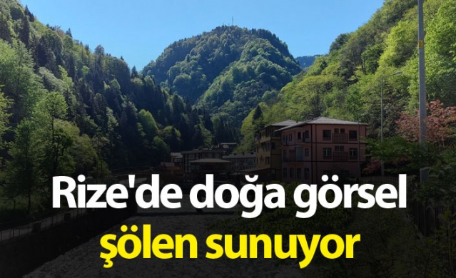 Rize'de doğa görsel şölen sunuyor. Foto Haber. 1