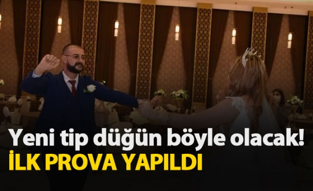 Yeni tip düğün provası yapıldı 1
