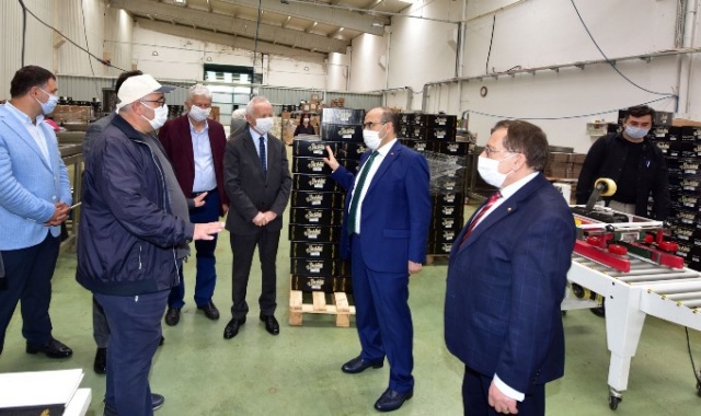 Vali Ustaoğlu ve TTSO Başkanı Hacısalihoğlu'ndan Beşikdüzü OSB'ye çıkarma 12