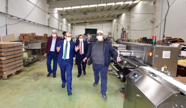 Vali Ustaoğlu ve TTSO Başkanı Hacısalihoğlu'ndan Beşikdüzü OSB'ye çıkarma 9