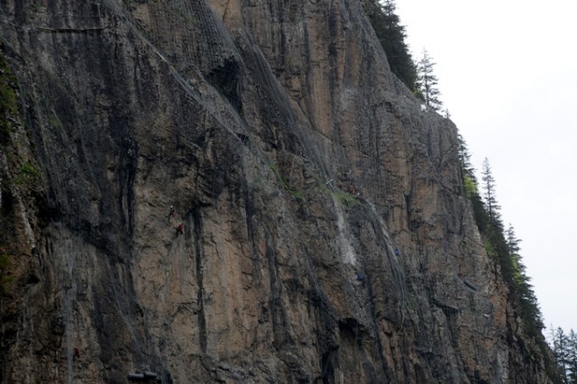 Sümela Manastırı'nda yamaçlar çelik ağlarla örülüyor 15