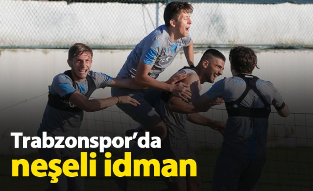 Trabzonspor'da neşeli idman 1