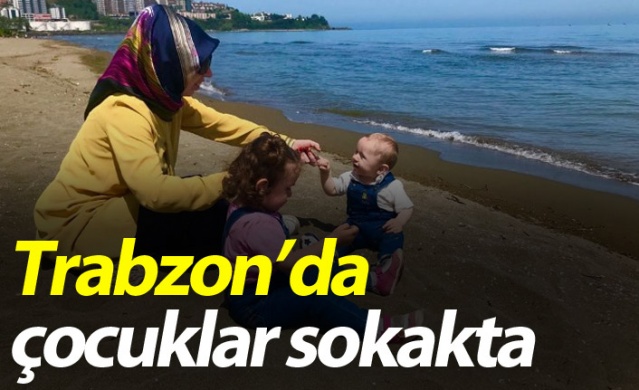 Trabzon'da çocuklar kısıtlama sonrası sokakta. 20 Mayıs 2020 1