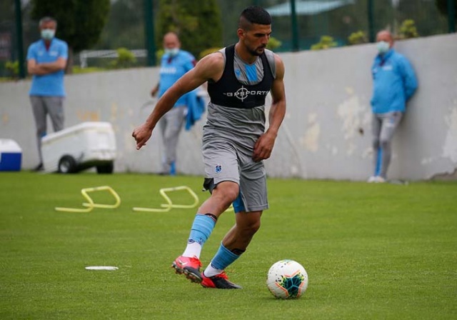 Trabzonspor'da M.Ali Yılmaz tesislerinde çalışmalarını sürdürdü. 21 Mayıs 2020 11