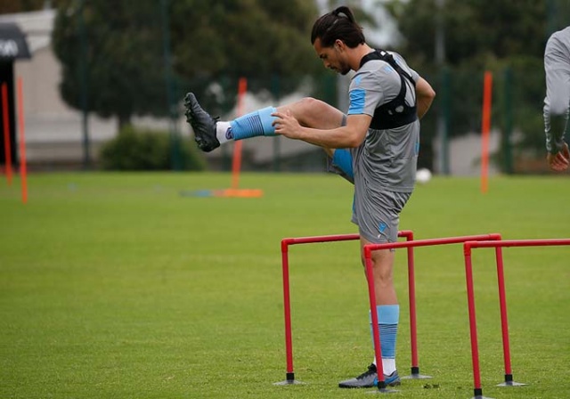 Trabzonspor'da M.Ali Yılmaz tesislerinde çalışmalarını sürdürdü. 21 Mayıs 2020 13