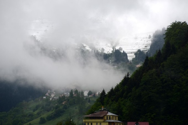 Doğu Karadeniz'de mayıs karı güzelliği. 13