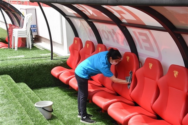 Trabzonspor maçı için stadı böyle hazırladılar 6