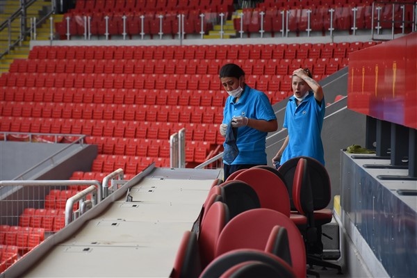 Trabzonspor maçı için stadı böyle hazırladılar 10