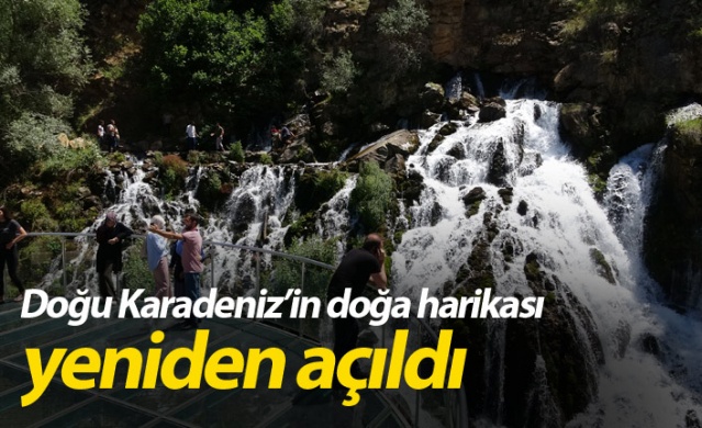 Doğu Karadeniz'in doğa harikası Tomara Şelalesi yeniden açıldı 1