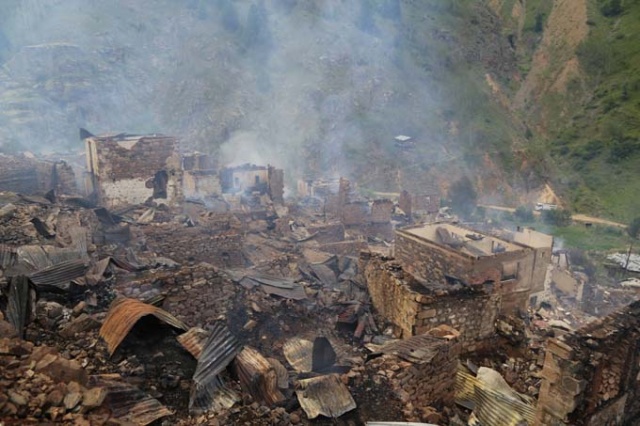 Vali Açıkladı! Artvin'e bir mahalle tamamen yandı 20