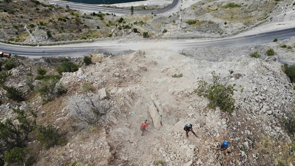 Görenler heyelan sandı ama bakın ne yapıyorlar 7