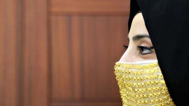 Altından gelin maskesi yaptılar 15