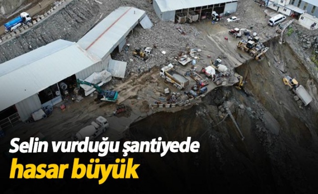 Selin vurduğu şantiyede çok sayıda araç hasar gördü 1