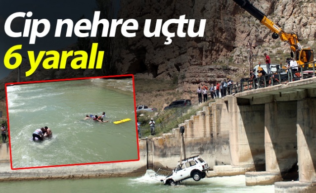 Bayburt'ta cip nehre uçtu: 6 yaralı 1