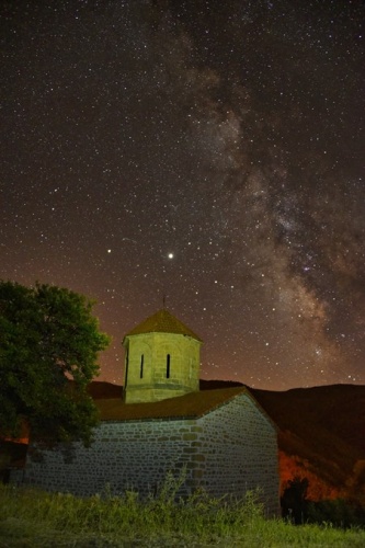 Meteor yağmurunu tarihi yapıda izlediler 3