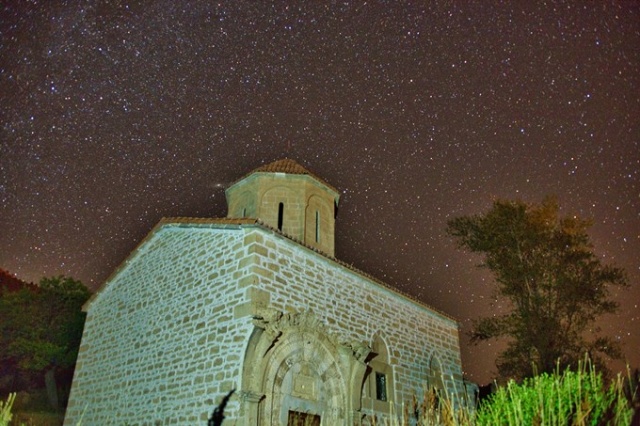 Meteor yağmurunu tarihi yapıda izlediler 7