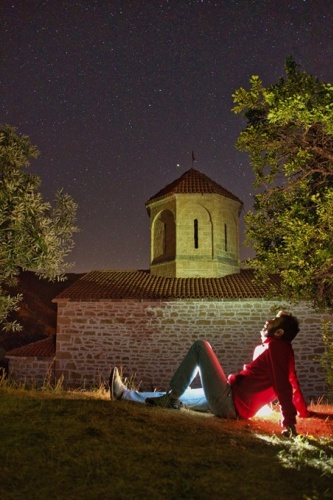 Meteor yağmurunu tarihi yapıda izlediler 9