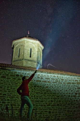 Meteor yağmurunu tarihi yapıda izlediler 8