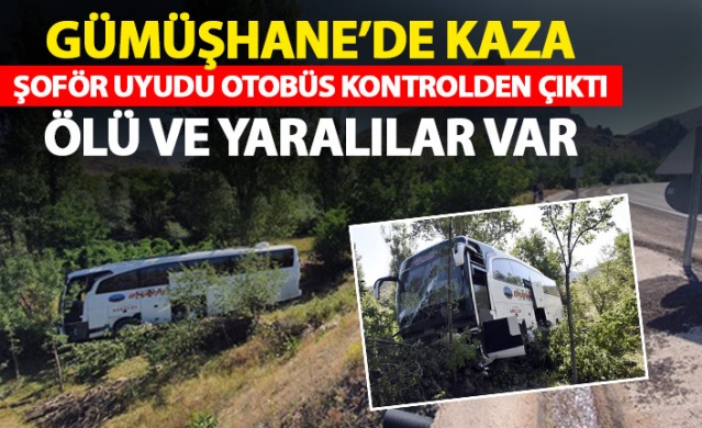 Gümüşhane'de yolcu otobüsü kaza yaptı ölü ve yaralılar var. Foto Haber. 1