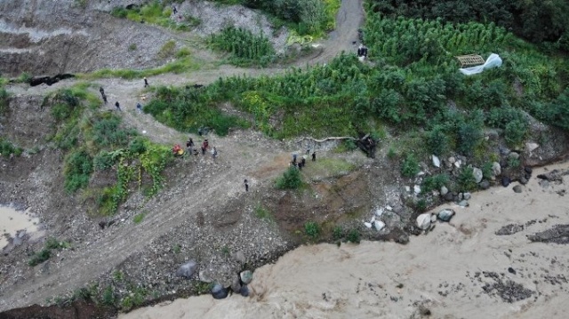 Giresun'da 5'i jandarma 6 kişinin kaybolduğu yer görüntülendi. Foto Haber. 8