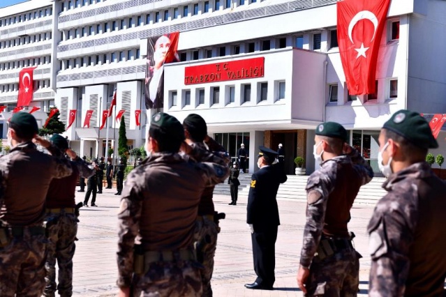 Trabzon'da 30 Ağustos Zafer Bayramı kutlandı. 30 Ağustos 2020 12