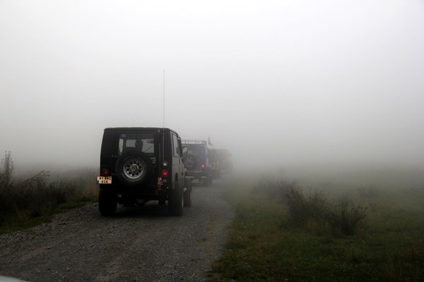 70 yıllık cipler, Karadeniz'in zorlu yollarını aşıyor 13