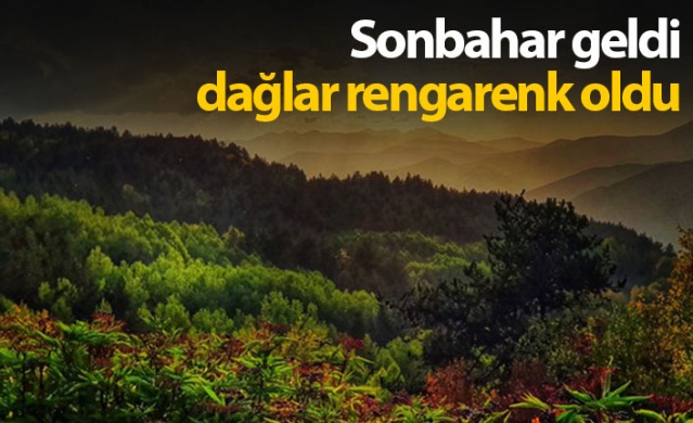 Gümüşhane'de dağlar rengarenk 1