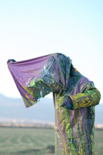 Bayburt'ta profesörden boyalı performans 6