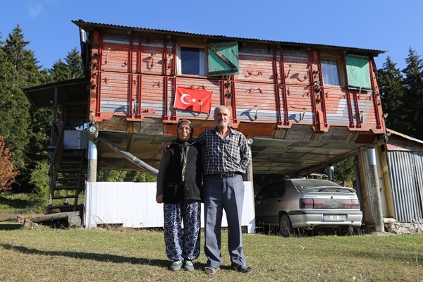 Artvin'de kanser hastası eşi için bakın neler yaptı 12