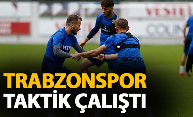 Trabzonspor taktik çalıştı 1