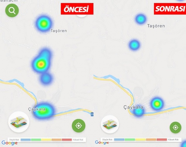 Trabzon’da koronavirüste son durum! Harita her şeyi anlatıyor 15