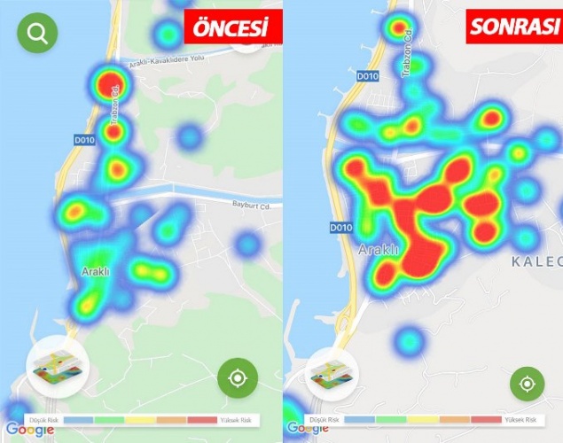 Trabzon’da koronavirüste son durum! Harita her şeyi anlatıyor 12