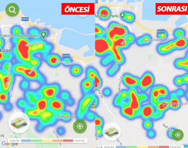 Trabzon’da koronavirüste son durum! Harita her şeyi anlatıyor 5