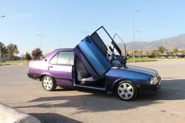 Lamborghini'ye özendi 93 model aracını modifiye etti 8