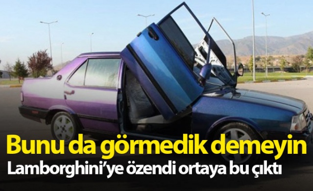 Lamborghini'ye özendi 93 model aracını modifiye etti 1