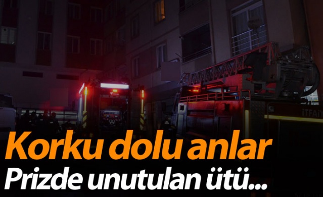 Prizde unutulan ütü yangına neden oldu 1