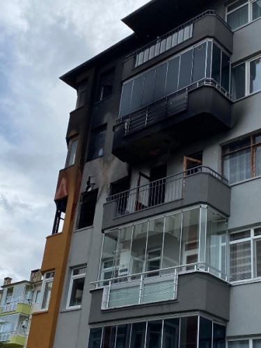 Giresun'da korku dolu anlar! Yangın küle çevirdi 4