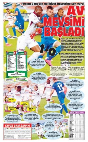 Yerel gazetelerde galibiyet manşetleri 4