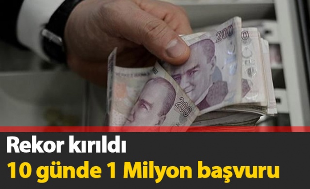 10 günde 1 milyon başvuru 1