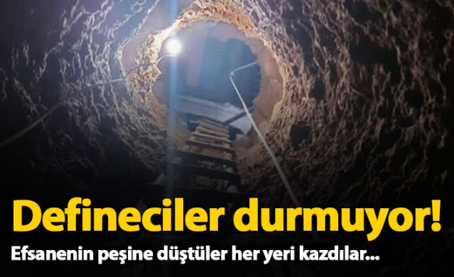 Defineciler durmuyor! Her yeri kazdılar 1