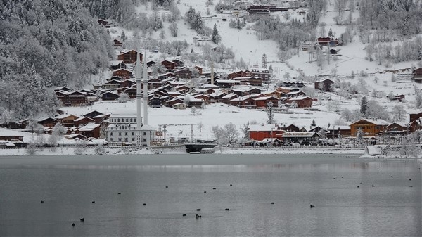 Uzungöl'den muhteşem kar manzaraları. 25-12-2020 16