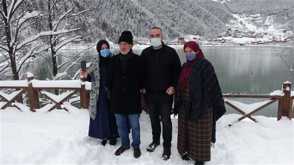 Uzungöl'den muhteşem kar manzaraları. 25-12-2020 10