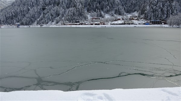 Uzungöl'den muhteşem kar manzaraları. 25-12-2020 3