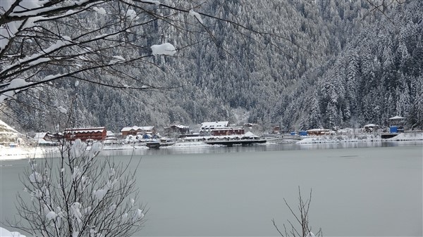 Uzungöl'den muhteşem kar manzaraları. 25-12-2020 11