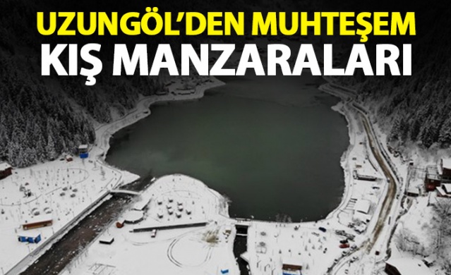 Uzungöl'den muhteşem kar manzaraları. 25-12-2020 1