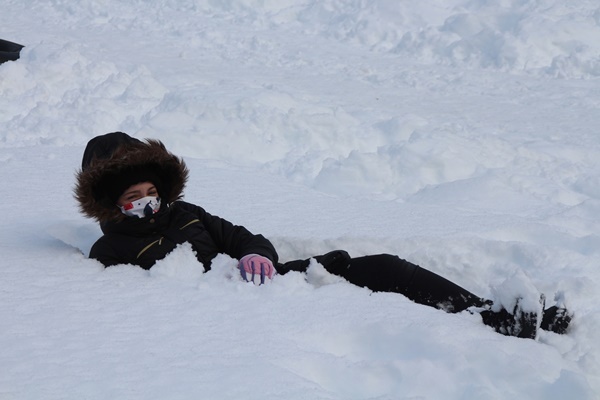 Karla kaplı Ayder Yaylası, kısıtlamada sessiz 3